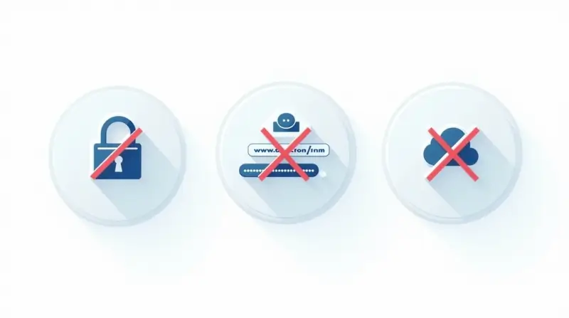 Quali errori evitare nella protezione dell'account?